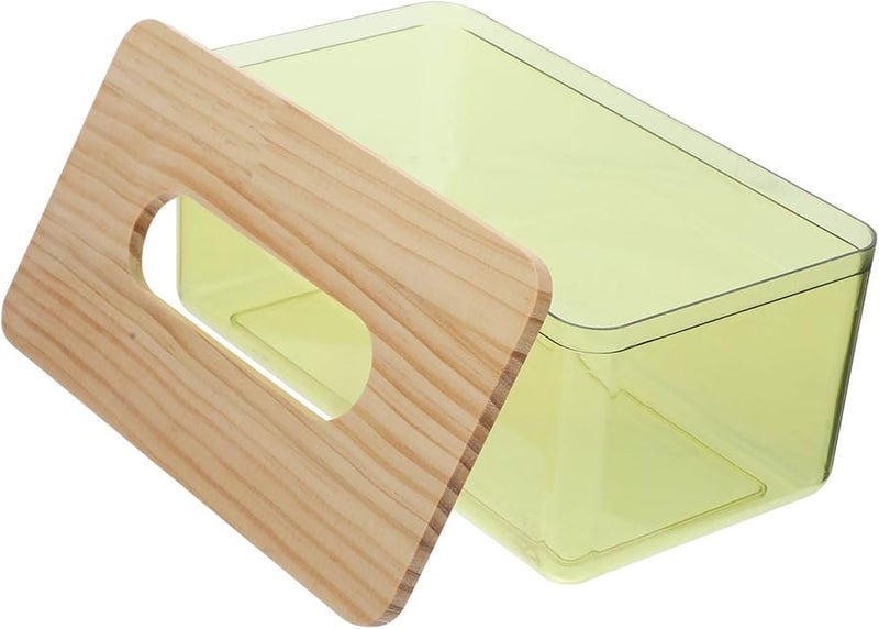 Modern Tissue Box Holder Multifunctional Storage Cover Living Room Decor Black - Image 1